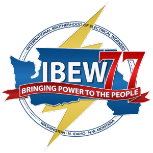 International Brotherhood of Electrical Workers Local 77 logo